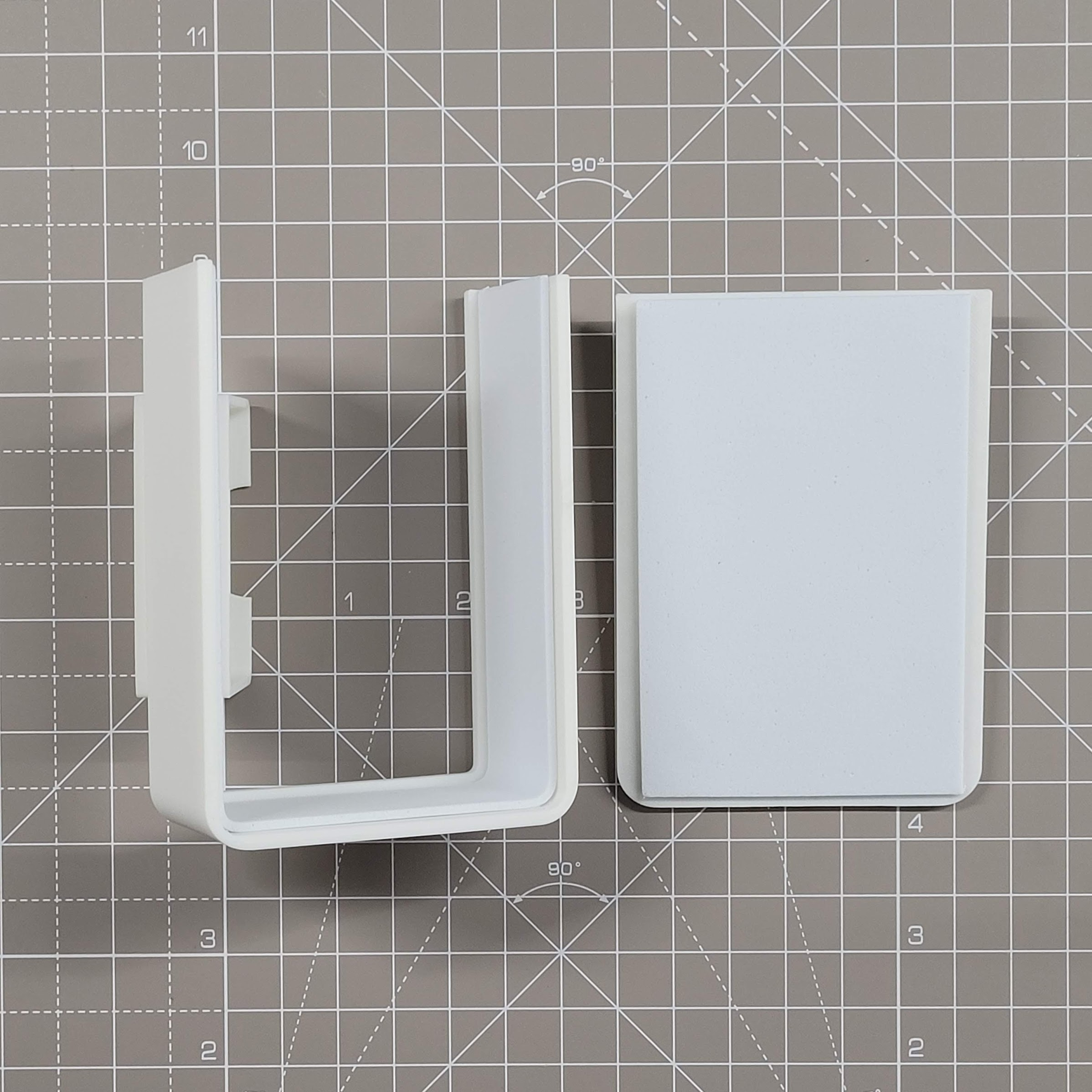 The 3D printed parts padded with EVA foam